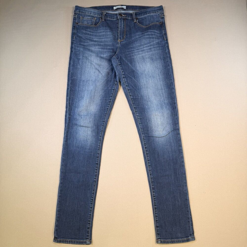 Banana Republic Jeans 31L Women Skinny Stretch Medium Wash Blue Denim Long